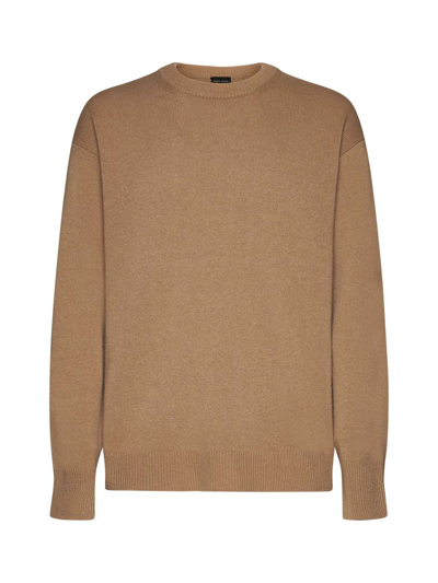 Roberto Collina Sweaters In Brown