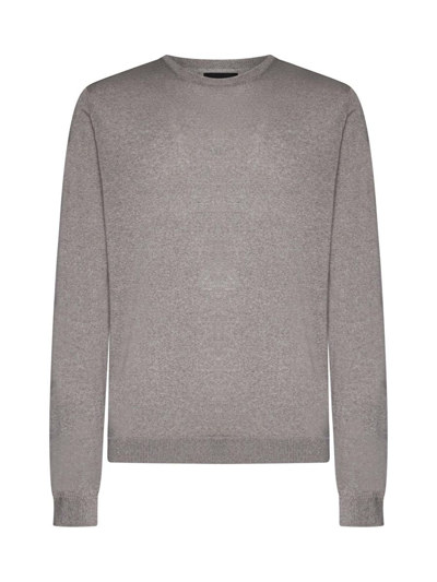 Roberto Collina Sweaters In Dove Grey
