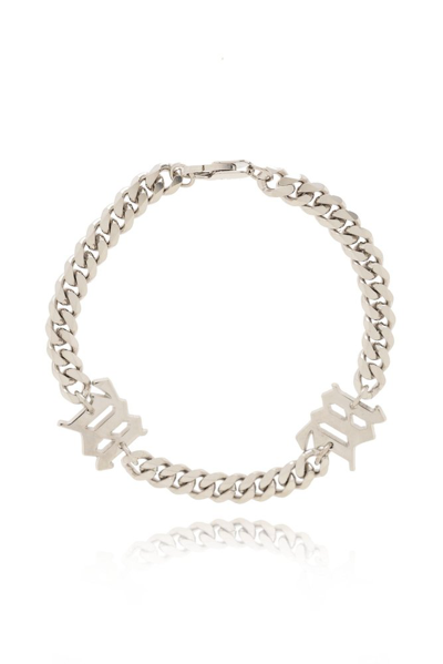Misbhv Logo Plaque Chain Bracelet In Silver