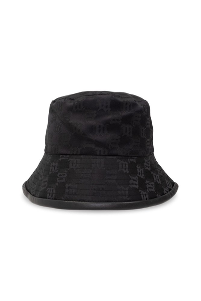 Misbhv Monogrammed Bucket Hat In Black