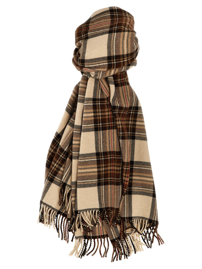 Etro Checked Fringed Edge Scarf In Multi