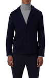 Bugatchi Merino Wool Blend Knit Blazer In Caviar