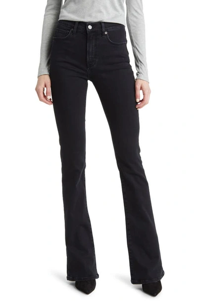 Veronica Beard Beverly Skinny Flare Jean In Washed Onyx