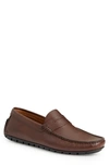 Bruno Magli Xane Driving Penny Loafer In Brown Leather