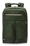 Briggs & Riley Hta Slim Expandable Backpack In Hunter