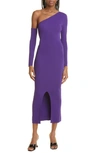 MOTHER OF ALL FEDERICA ONE-SHOULDER LONG SLEEVE BODY-CON DRESS