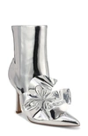 Sam Edelman Esmae 2 Pointed Toe Bootie In Soft Silver