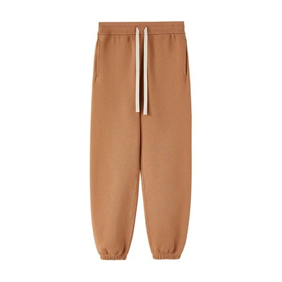 Jil Sander Cotton Drawstring Track Pants In Copper