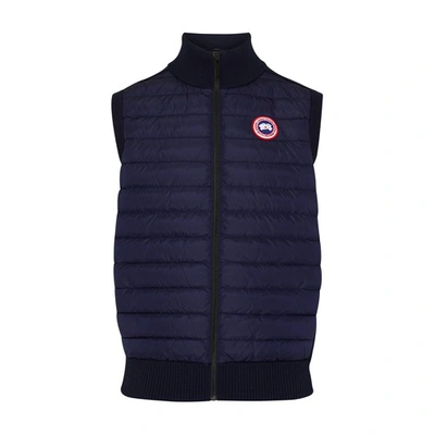 Canada Goose Hybridge Knit Vest In Navy