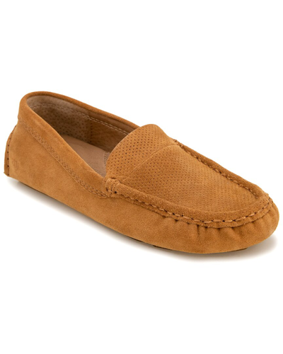 Gentle Souls By Kenneth Cole Women's Mina Driver 2 Loafer Flats Women's Shoes In Cognac