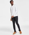 Guess Mens Crewneck Sweater Slim Tapered Fit Jeans In Jailbreak Wash