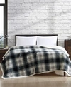 Eddie Bauer Vail Plaid Ultra Soft Plush Fleece-blanket In Bunkhouse Plaid Carbon