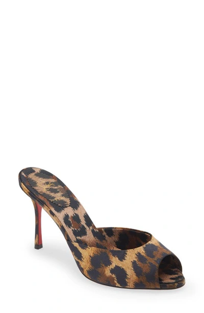 CHRISTIAN LOUBOUTIN ME DOLLY PEEP TOE SLIDE SANDAL