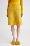 Burberry Check-plaid Brushed Skirt In Mimosa Ip Pattern