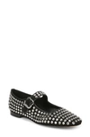 Sam Edelman Womens Faux Suede Rhinestone Mary Janes In Black