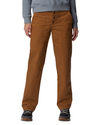 Columbia Women's Holly Hideaway Cotton Pants In Camel Brown