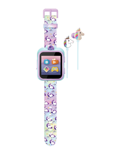 Playzoom Kids Tie Dye Unicorn Print Silicone Smartwatch 42mm Gift Set