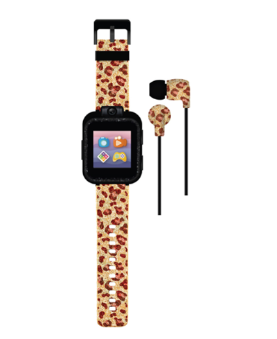 Playzoom Kids Leopard Silicone Smartwatch 42mm Gift Set