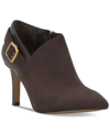 Vince Camuto Kreitha Pointed Toe Bootie In Root Beer Leather/root Beer Suede