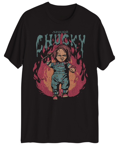 Hybrid Men's Chucky Short Sleeve T-shirt In Black