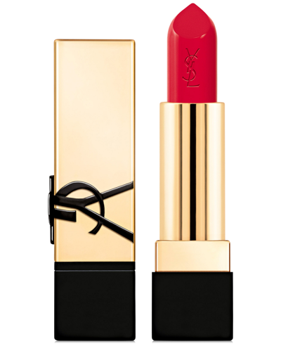 Saint Laurent Rouge Pur Couture Satin Lipstick In R Le Rouge - Blue Red