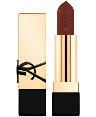 Saint Laurent Rouge Pur Couture Satin Lipstick In N Effortless Maroon - Deep Rich Brown