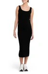 Ripe Maternity Faye Nursing Rib Knit Dress Black In Black