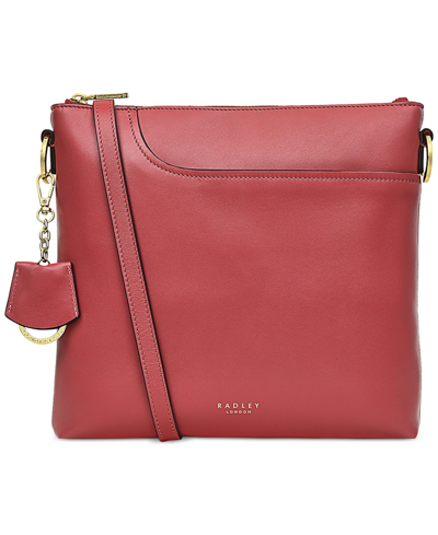 Radley London Women's Pockets 2.0 Medium Leather Ziptop Crossbody Bag In Copper Pink