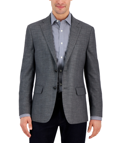 Tommy Hilfiger Men's Modern-fit Solid Weave Sport Coats In Grey