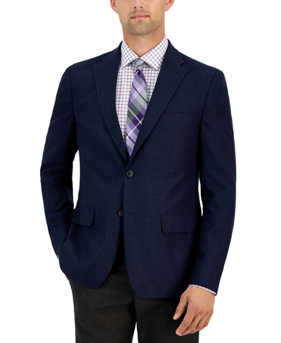 Tommy Hilfiger Men's Modern-fit Solid Weave Sport Coats In Navy