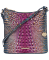 Brahmin Katie Melbourne Embossed Leather Crossbody In Violet Quartz