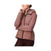 Bernardo Hooded Quilted Water Repellent Jacket In Rose Brown