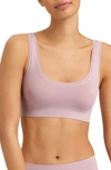 Hanro Touch Feeling Crop Top In Crepe Pink