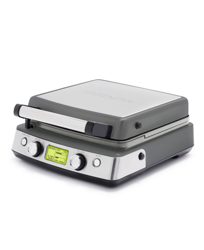 Greenpan Elite 4-square Nonstick Belgian & Regular Waffle Maker In Graphite