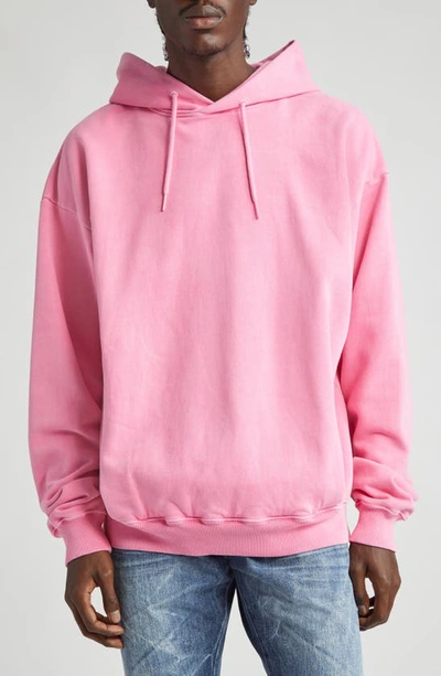 Martine Rose Logo-print Cotton Hoodie In Pink