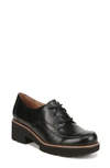 Naturalizer Darry-lace Lug Sole Loafers In Black Leather