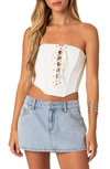 EDIKTED EDIKTED KILAH STRAPLESS CORSET TOP