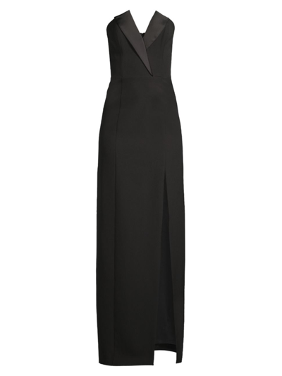 Liv Foster Women's Crepe Strapless Column Gown In Black