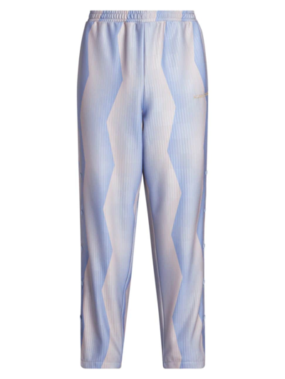 Acne Studios Men's Prinkle Football Pants In Blue Beige