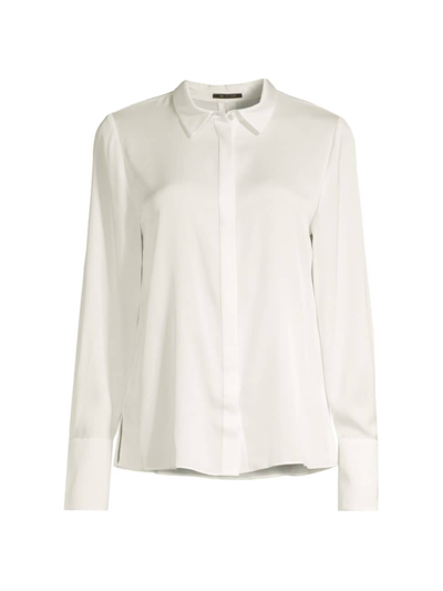 Kobi Halperin Larissa Stretch Silk Blouse In Ivory