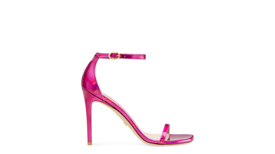 Stuart Weitzman Nudistcurve 100 Strap Sandal The Sw Outlet In Orchid