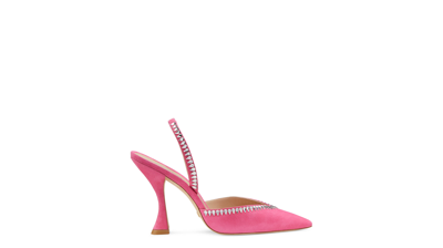 Stuart Weitzman Gemcut Xcurve 100 Slingback Pump The Sw Outlet In Hot Pink