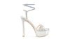 Stuart Weitzman Soiree 145 Platform Sandal The Sw Outlet In Silver
