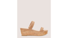 Stuart Weitzman Aleena Woven Summer Slide Wedge The Sw Outlet In Sandalwood