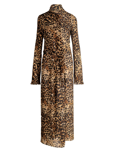Johanna Ortiz Women's Elegancia Gitana Leopard Maxi Dress