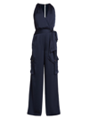 RAMY BROOK WOMEN'S SAVANNAH SATIN CARGO JUMPSUIT