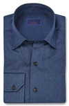 David Donahue Classic Fit Supima® Cotton Hidden Button-down Shirt In Blue