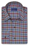 DAVID DONAHUE CLASSIC FIT HERRINGBONE COTTON BUTTON-UP SHIRT