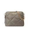 Mz Wallace Quilted Bowery Crossbody Bag In Magnet/light Gold