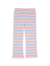 DESIGN HISTORY GIRL'S STRIPED COTTON RIBBED PANTS